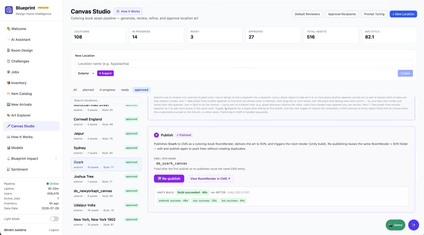 Published with build status